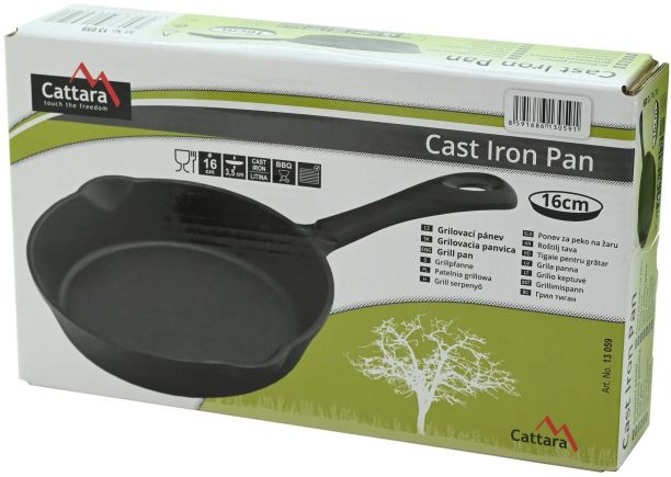 Tigaie CATTARA Din Fonta, 16cm