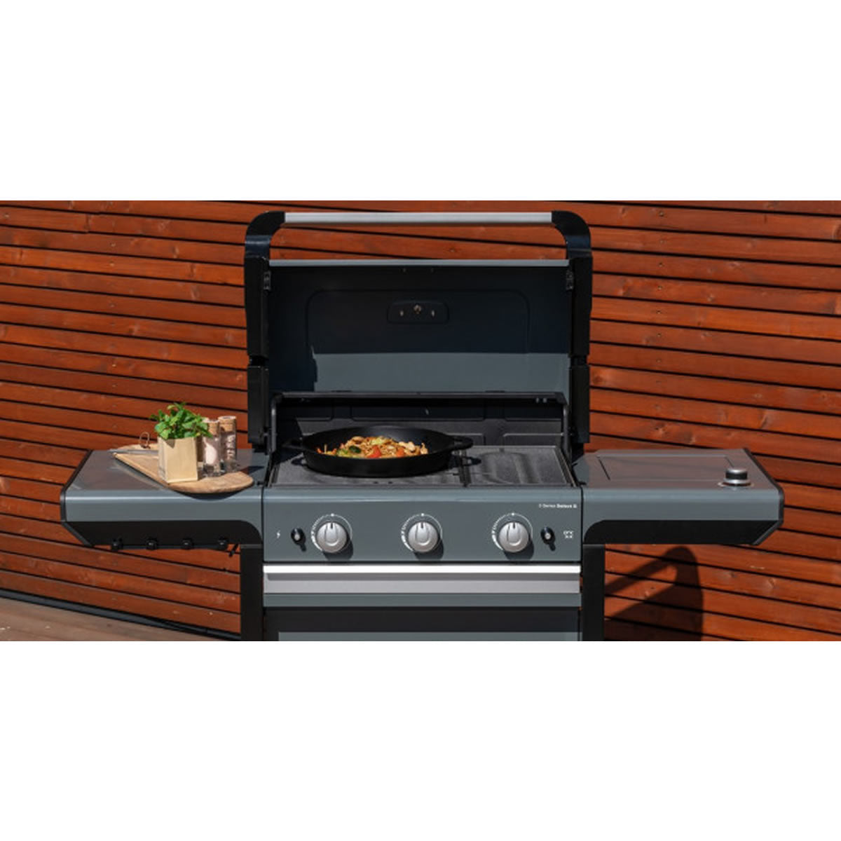 Tigaie Wok 32cm din Fonta pentru Sistemul Culinar Modular Campingaz 