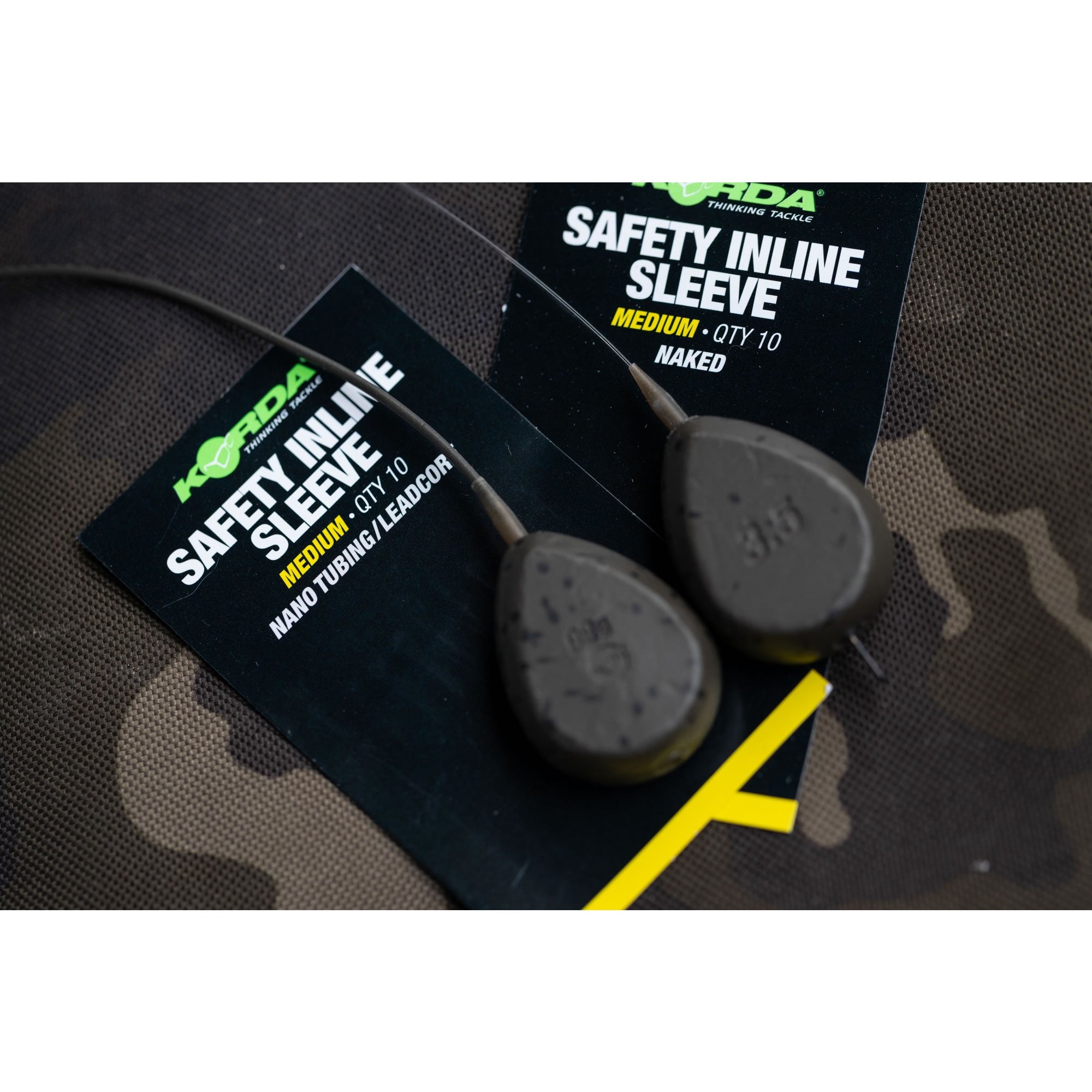 Tije Plumb KORDA Safety Inline Sleeve Nano Tubing/Leadcore, Medium, 10buc/pac