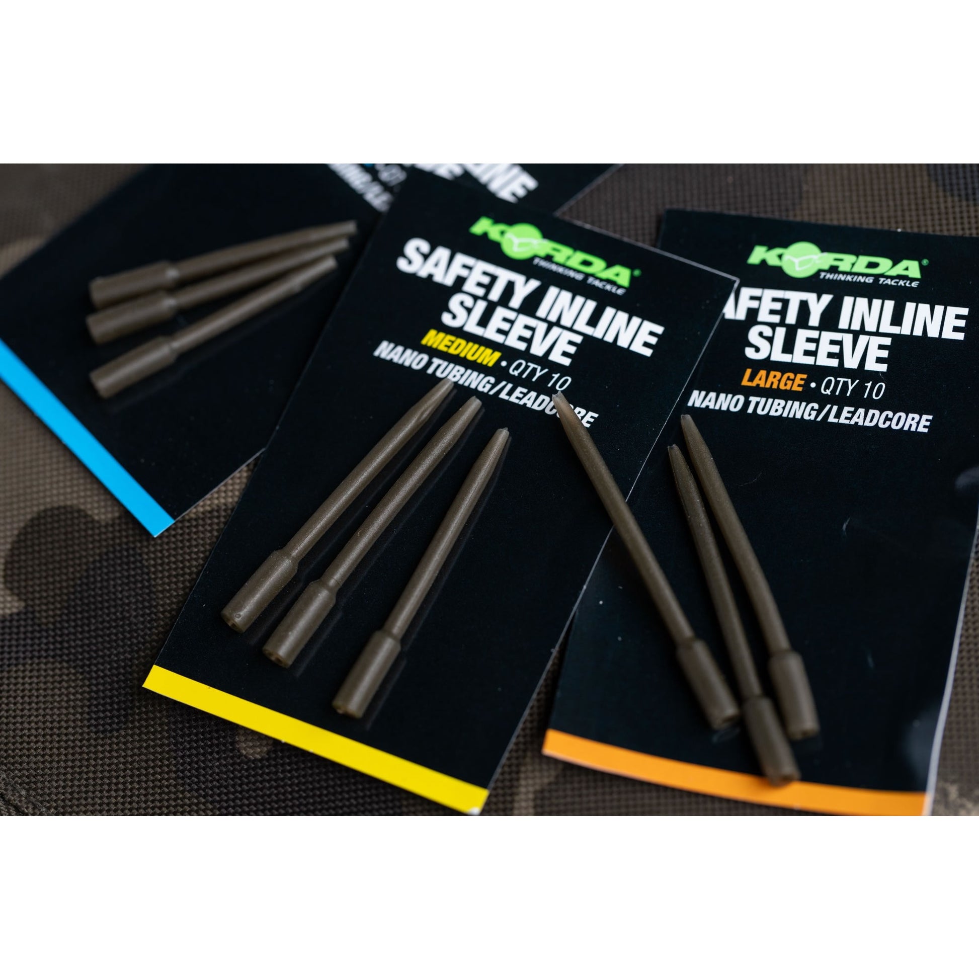 Tije Plumb KORDA Safety Inline Sleeve Nano Tubing/Leadcore, Medium, 10buc/pac