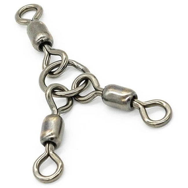 Trei Varteje Unghi cu Inel VAGNER Three Way Swivel No.1/0, 180kg, 2buc/pac