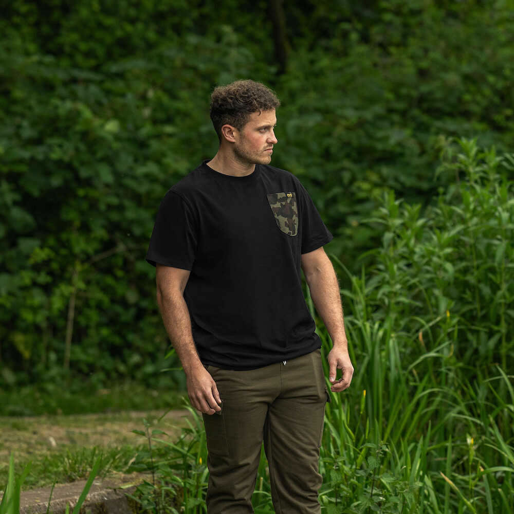 Tricou Avid Carp Cargo T-Shirt Black