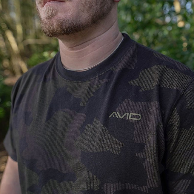 Tricou Avid Carp Distortion Camo T-Shirt