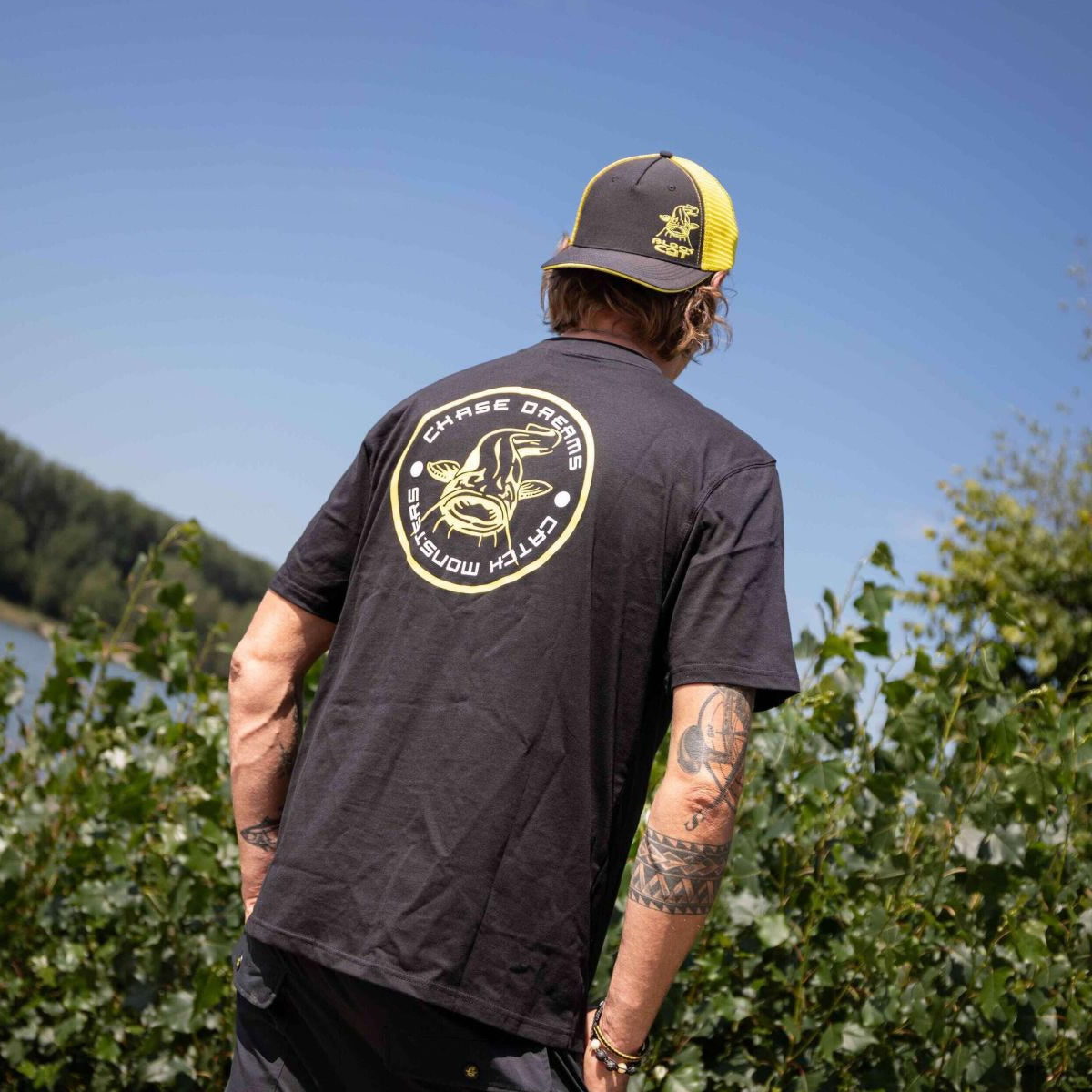 Tricou BLACK CAT Black Tee Chase Dreams