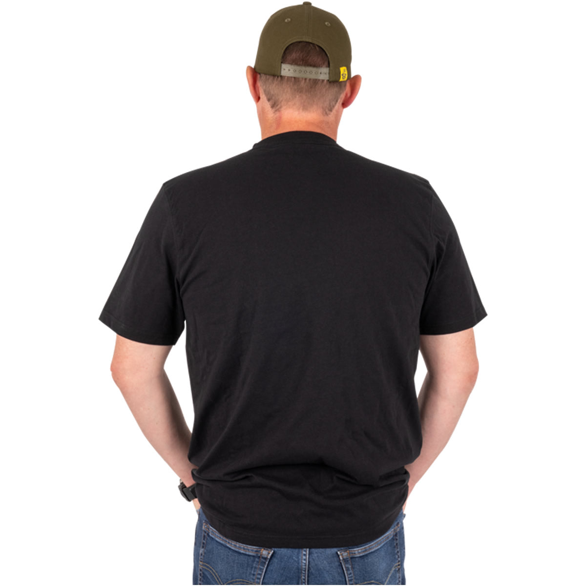 Tricou BLACK CAT Black Tee Distressed Logo