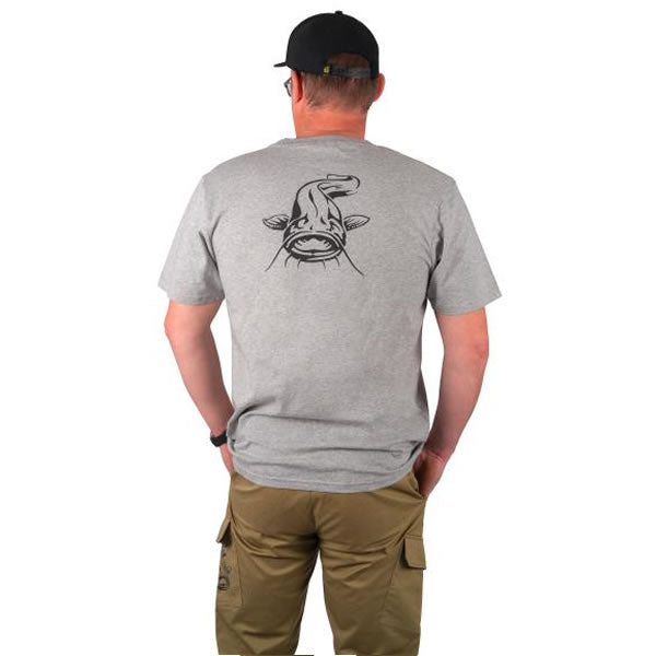 Tricou BLACK CAT Grey Marl T-Shirt, Marime 3XL