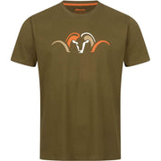 Tricou BLASER Argali 3D Debossed T 25, Dark Olive