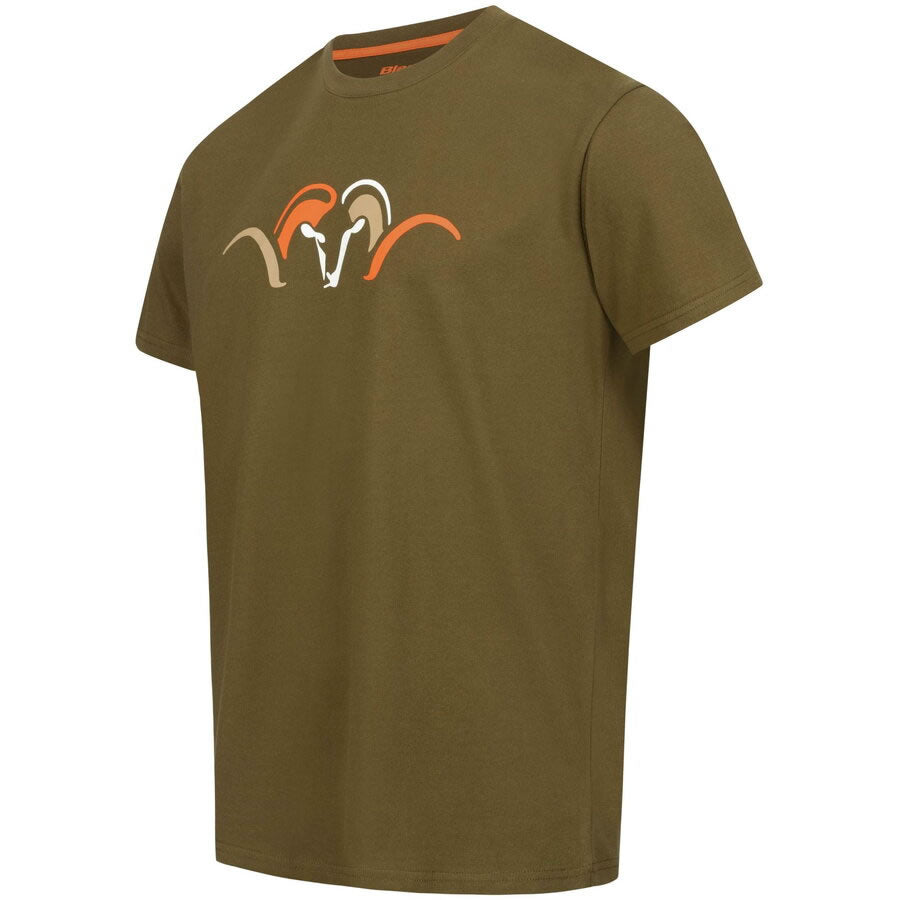 Tricou BLASER Argali 3D Debossed T 25, Dark Olive