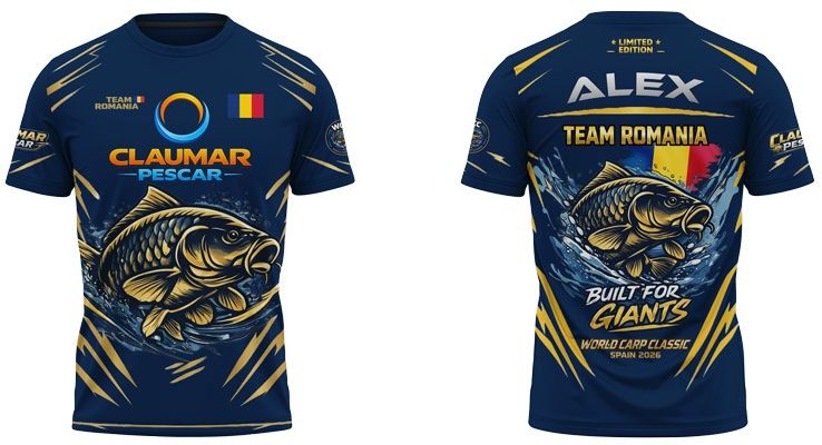 Tricou CLAUMAR „Built for Giants” – Ediția World, Carp Classic 2026, Alex, Marimea XL