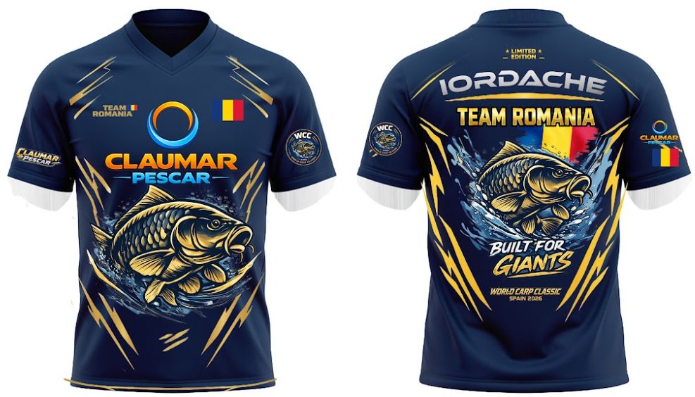 Tricou CLAUMAR „Built for Giants” – Ediția World, Carp Classic 2026, Iordache