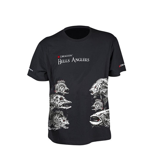 Tricou Dragon Hells Anglers Mix Dark