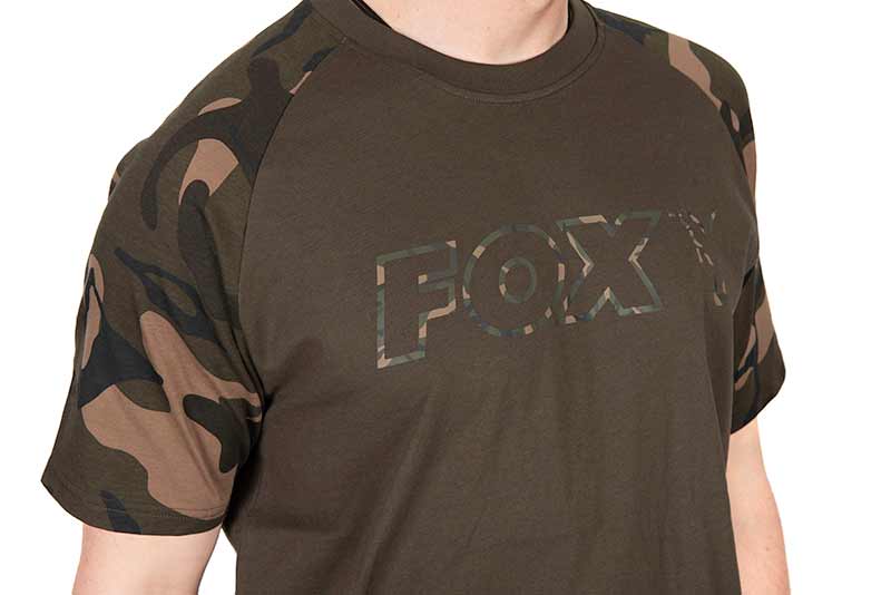 Tricou FOX Outline T-Shirt, Khaki Camo Marime M