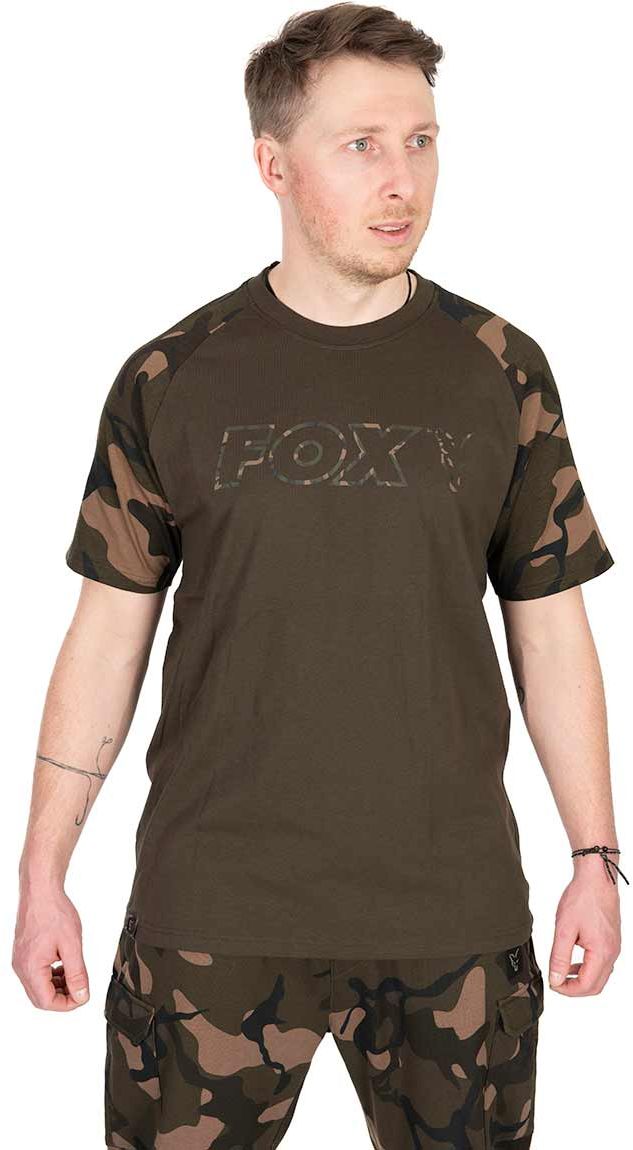 Tricou FOX Outline T-Shirt, Khaki Camo Marime M