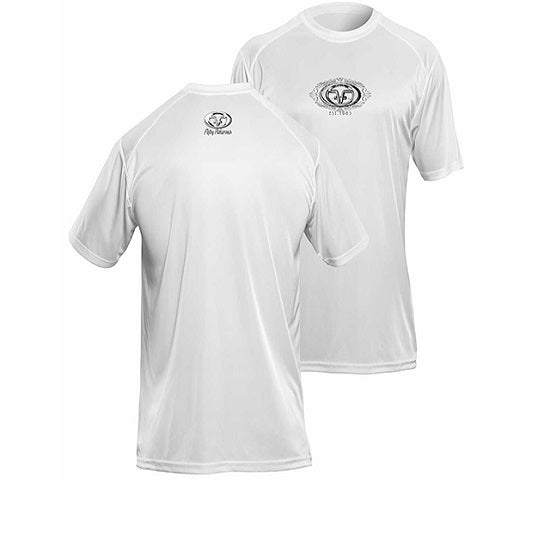 Tricou Flying Fisherman Logo Performance Tee White Tee