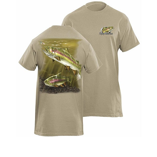 Tricou Flying Fisherman Rainbow Trout Prairie Dust Tee