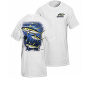 Tricou Flying Fisherman Yellowfin Tuna White Tee