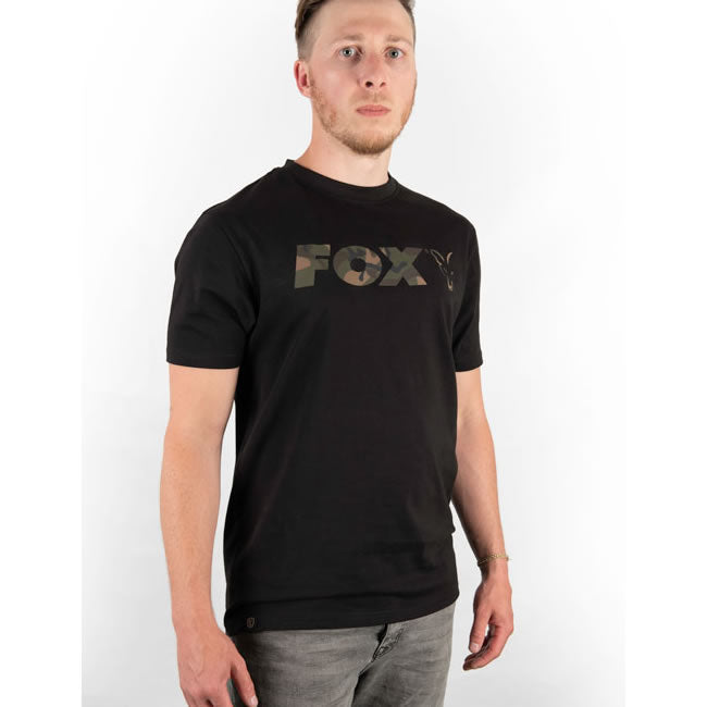 Tricou Fox Black Camo Chest Print T-Shirt