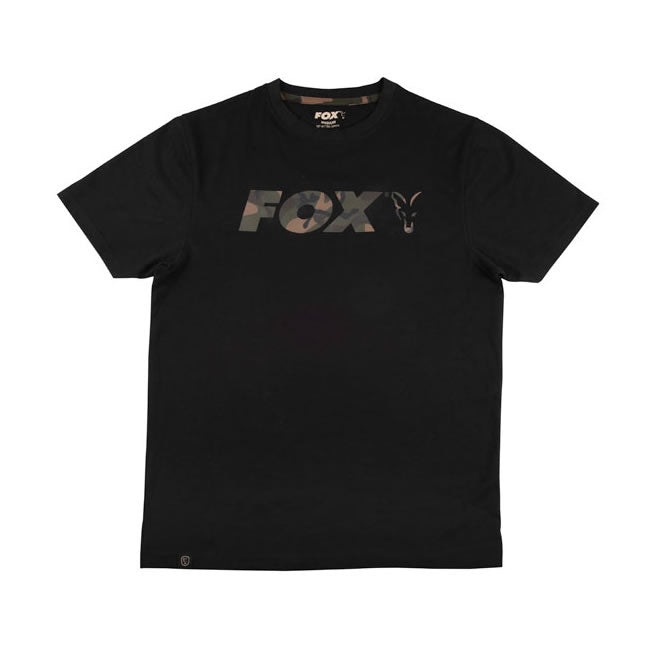 Tricou Fox Black Camo Chest Print T-Shirt