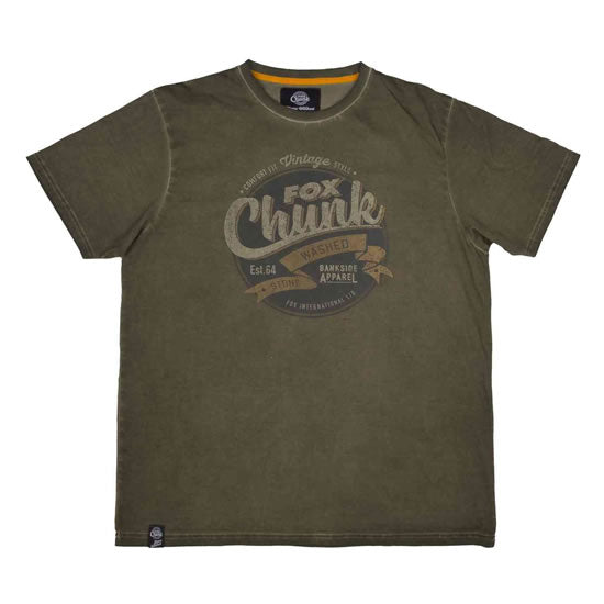 Tricou Fox Chunk Stonewash Khaki -