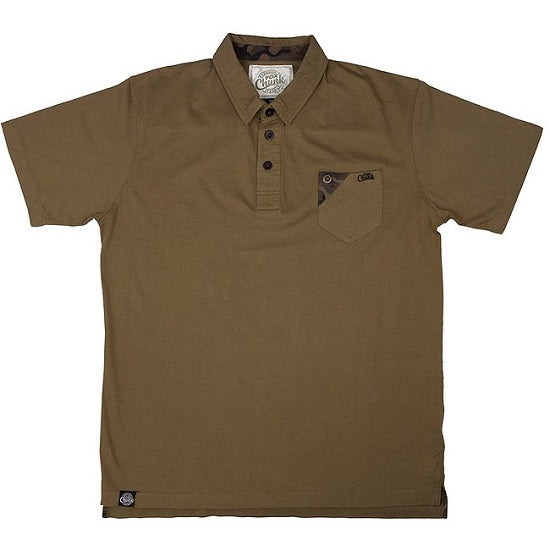 Tricou Fox Chunk Stonewash Polo Khaki