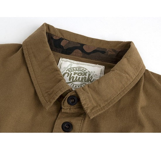 Tricou Fox Chunk Stonewash Polo Khaki