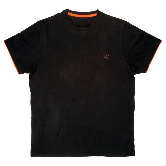 Tricou Fox Cotton Black Orange
