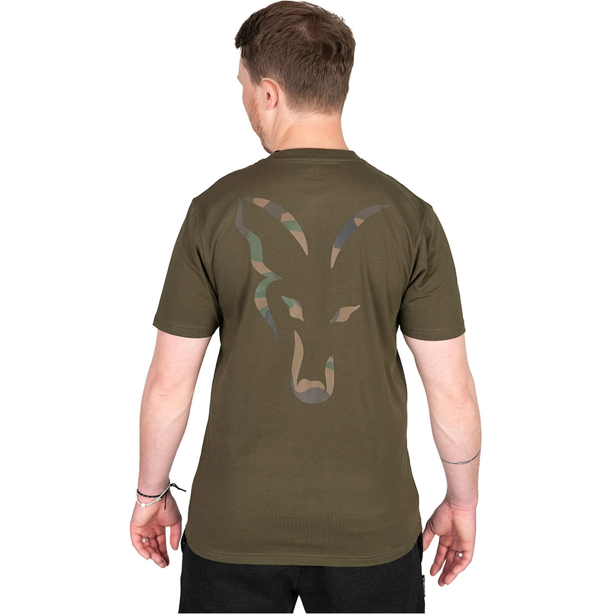 Tricou Fox Khaki Large Print T-Shirt