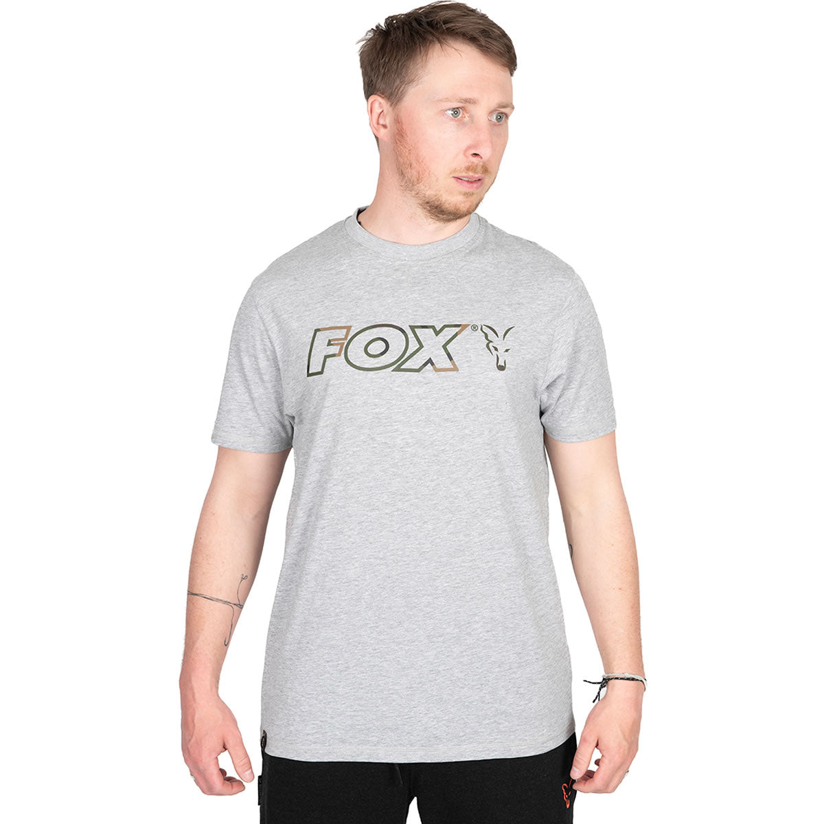 Tricou Fox Ltd LW Grey Marl T-Shirt, Marime 2XL