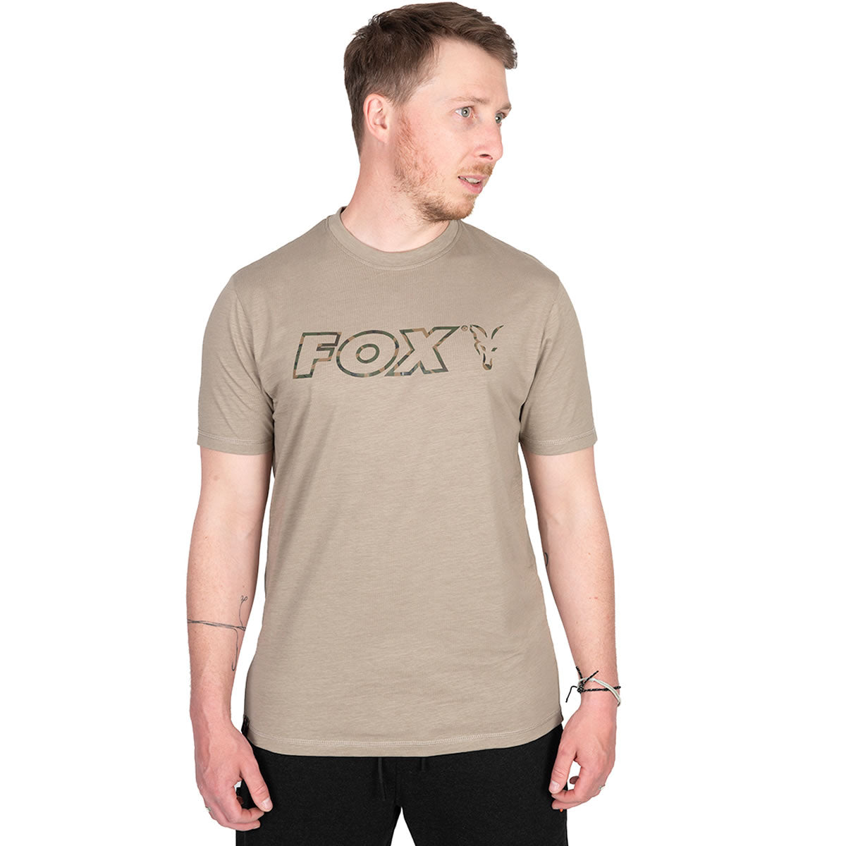Tricou Fox Ltd LW Khaki Marl T-Shirt, Marime 2XL