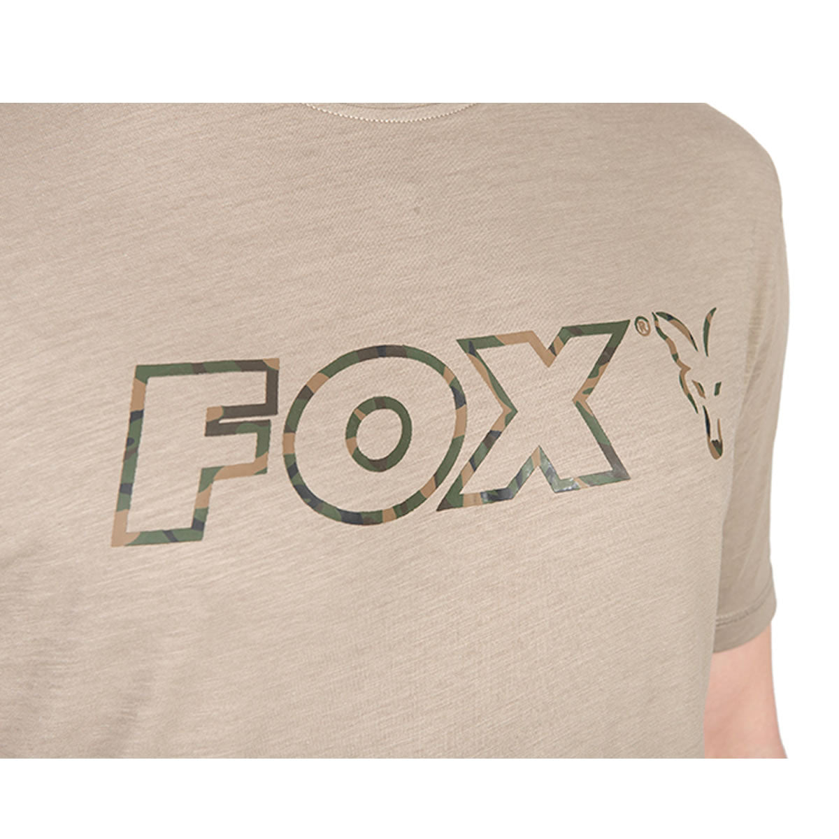 Tricou Fox Ltd LW Khaki Marl T-Shirt, Marime 2XL