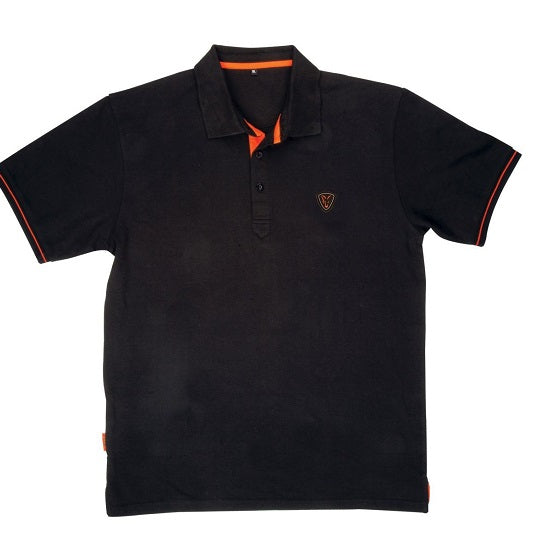 Tricou Fox Polo Shirt Black Orange