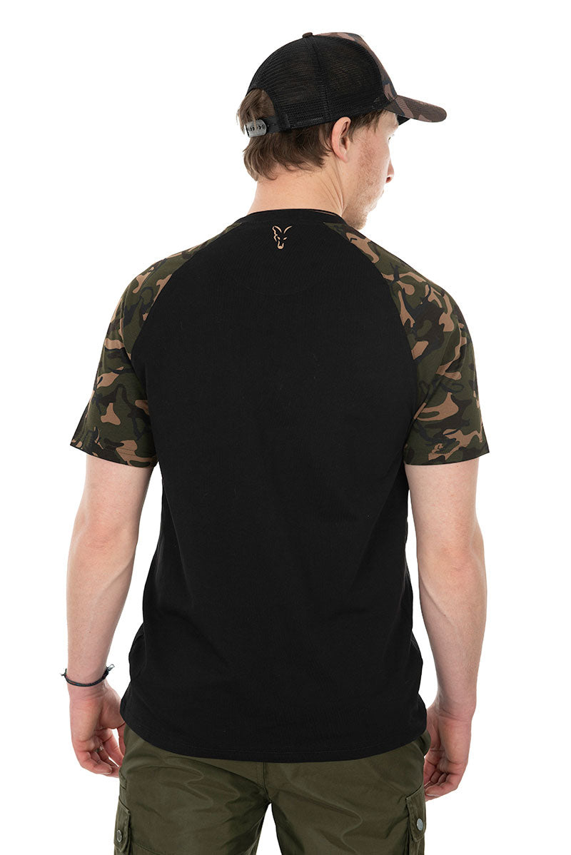Tricou Fox cu maneca scurta Raglan T-Shirt Black Camo