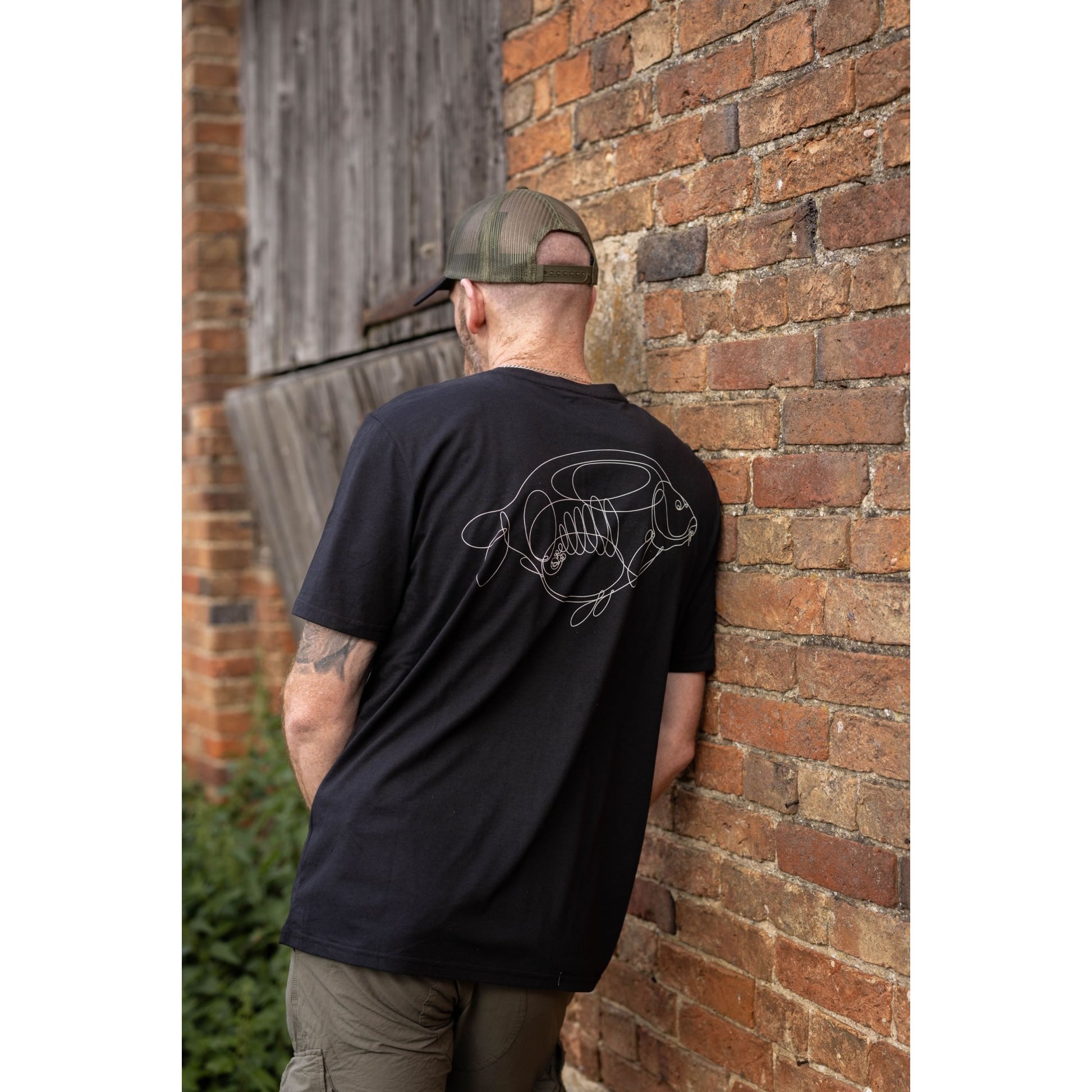 Tricou KORDA One Liner Tee Black, MarimeL