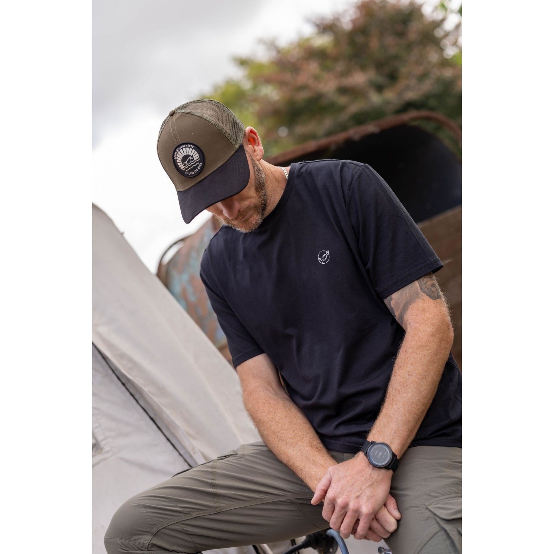 Tricou KORDA One Liner Tee Black, MarimeL