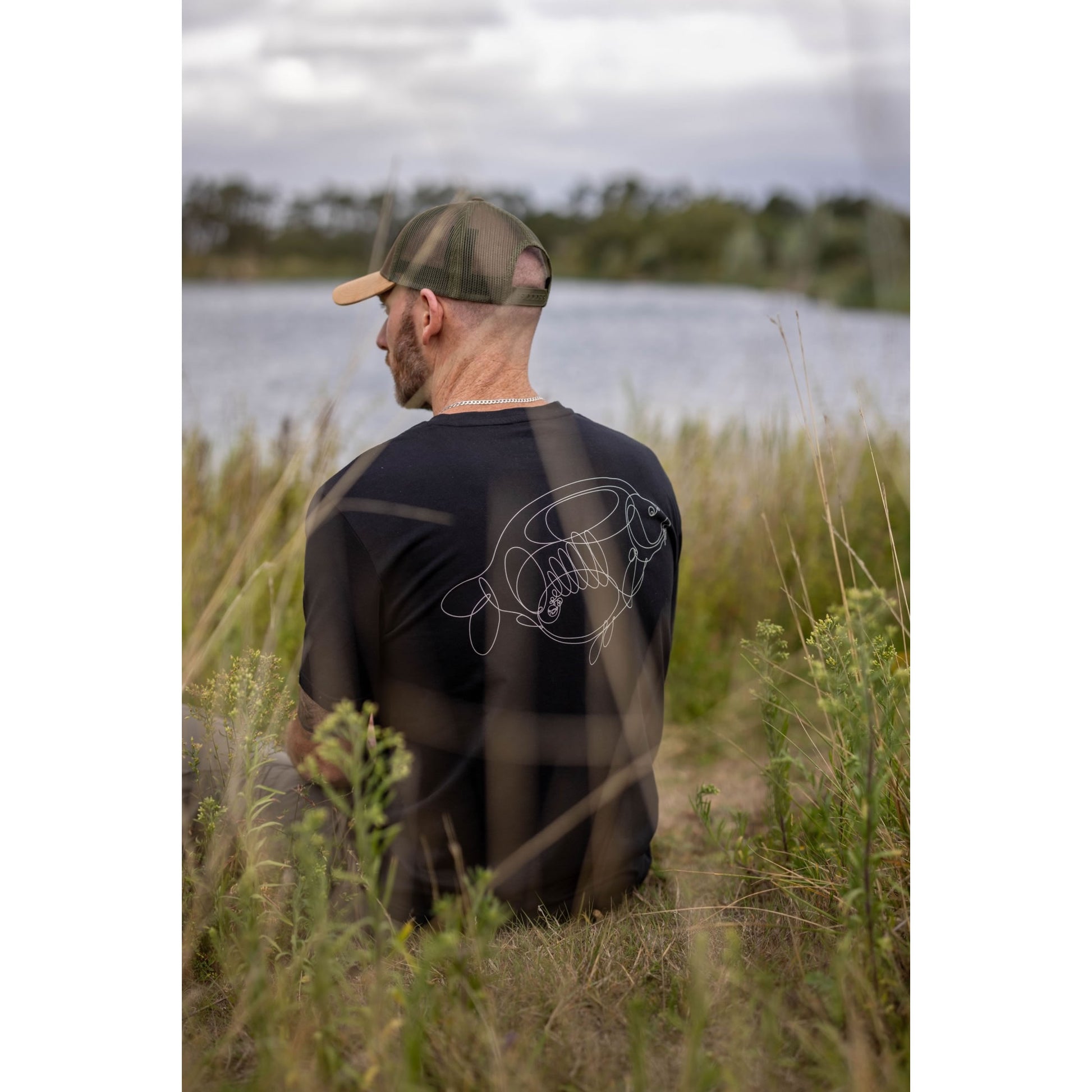 Tricou KORDA One Liner Tee Black, MarimeL