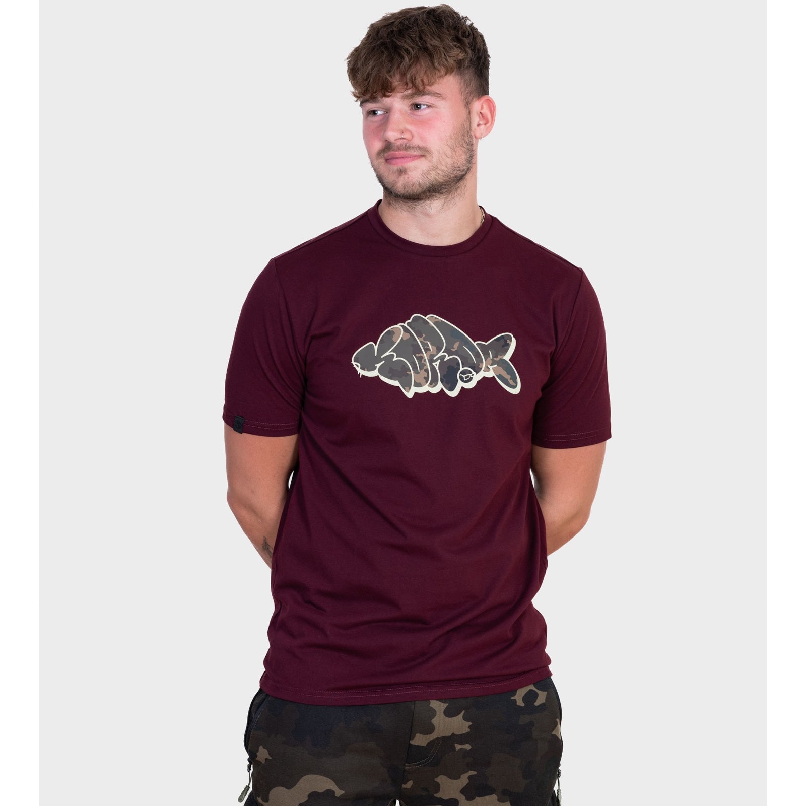 Tricou Korda Outline Tee, Burgundy
