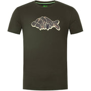 Tricou Korda Outline Tee Dark Olive