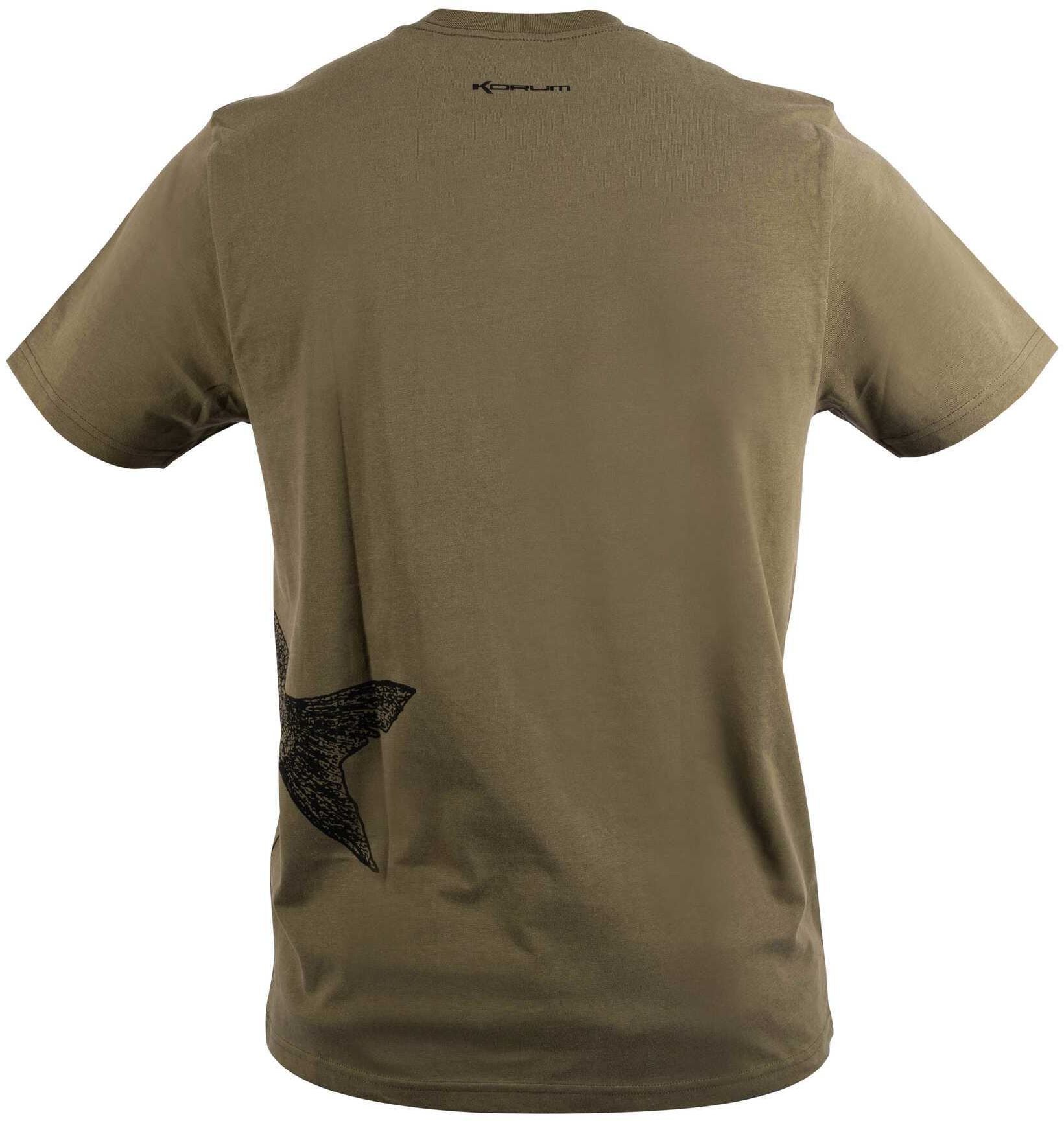 Tricou Korum Classic Barbel T-Shirt, Kaki, Marime M