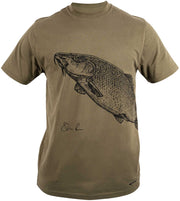 Tricou Korum Classic Barbel T-Shirt, Kaki, Marime XXXXL