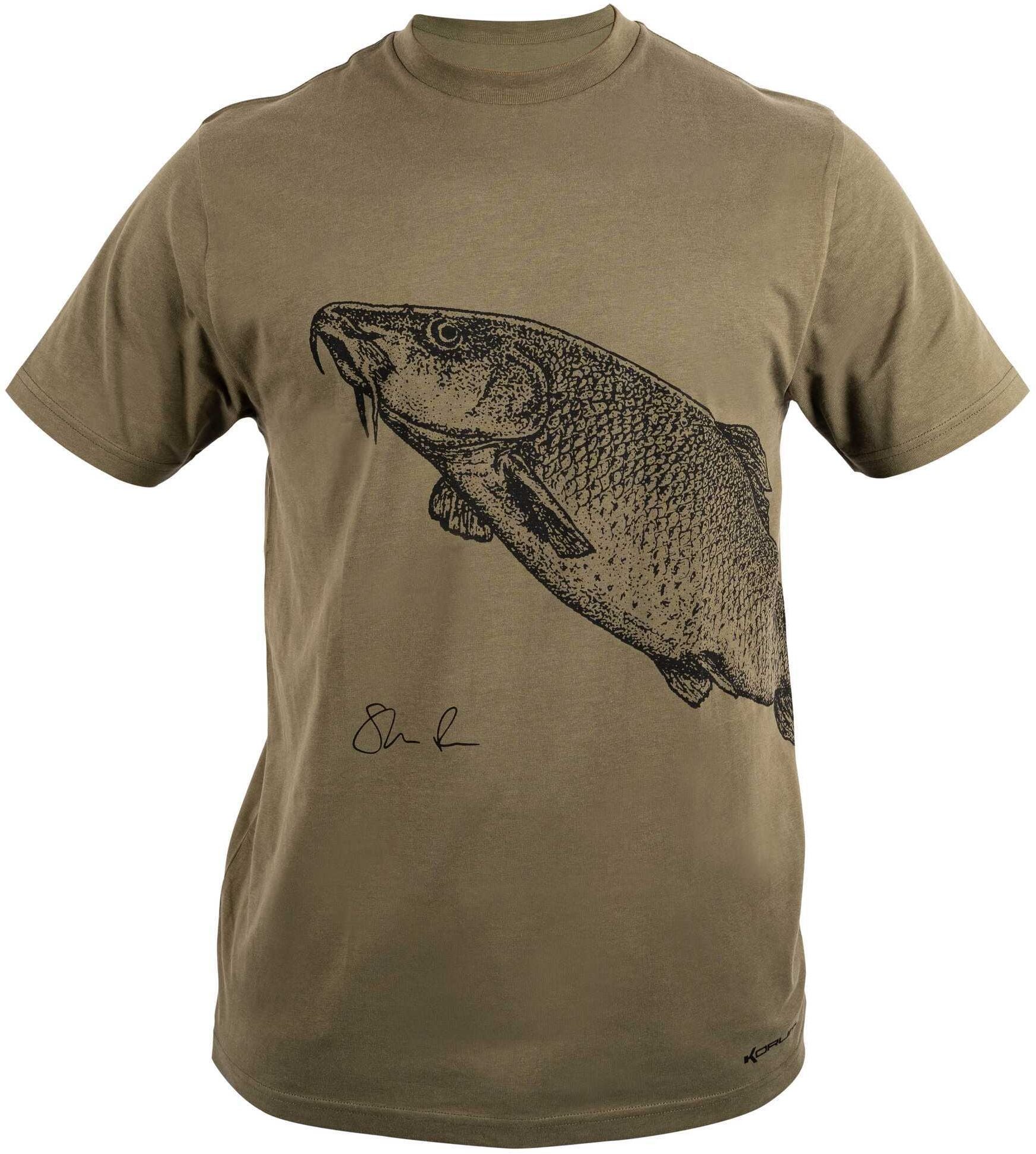 Tricou Korum Classic Barbel T-Shirt, Kaki, Marime XXXXL