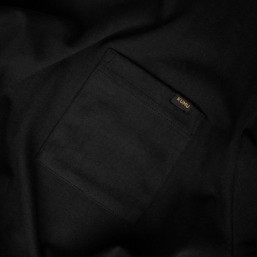 Tricou Kumu Heavyweight Pocket Black