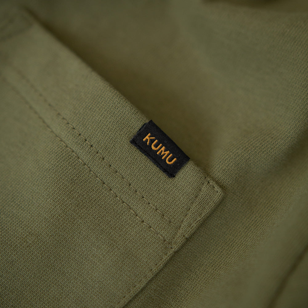 Tricou Kumu Heavyweight Pocket Kaki