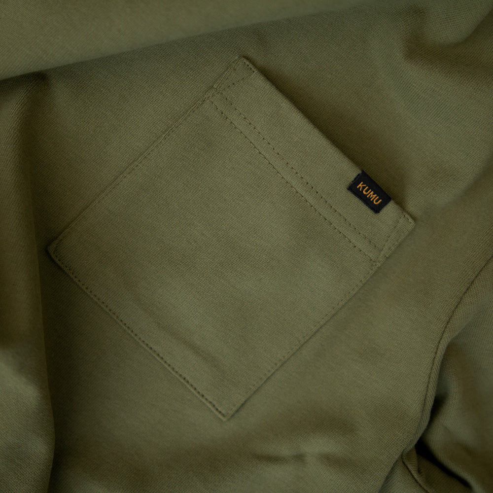 Tricou Kumu Heavyweight Pocket Kaki