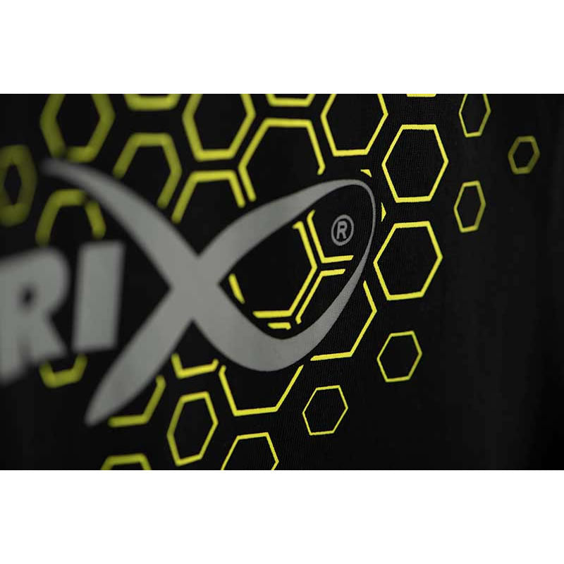 Tricou MATRIX Hex Print T-Shirt, Black