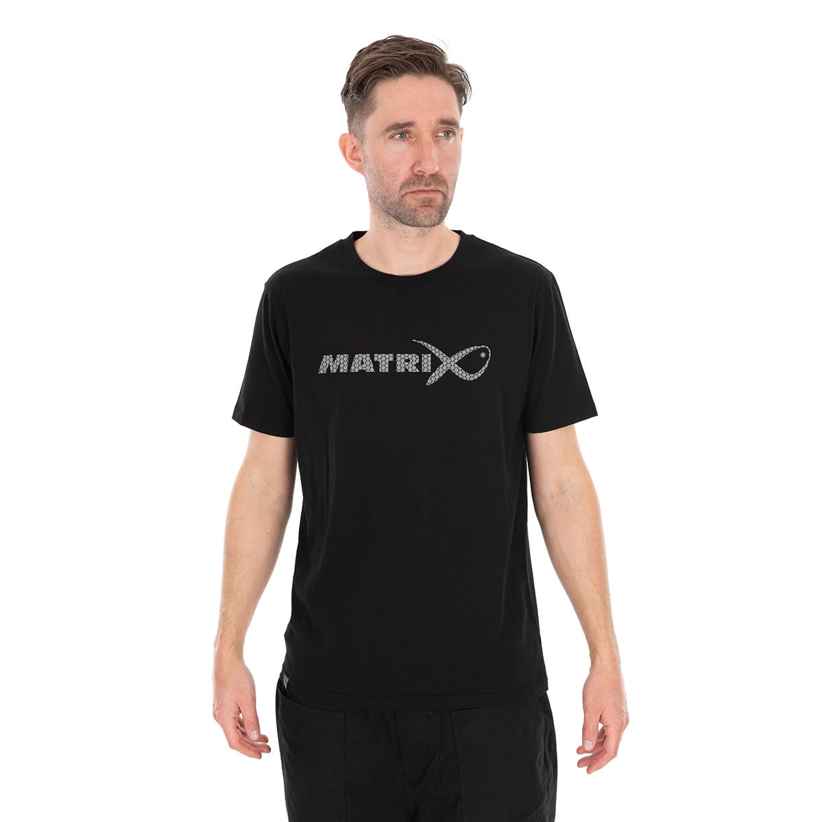 Tricou MATRIX Large Fade T-Shirt, Black/Grey