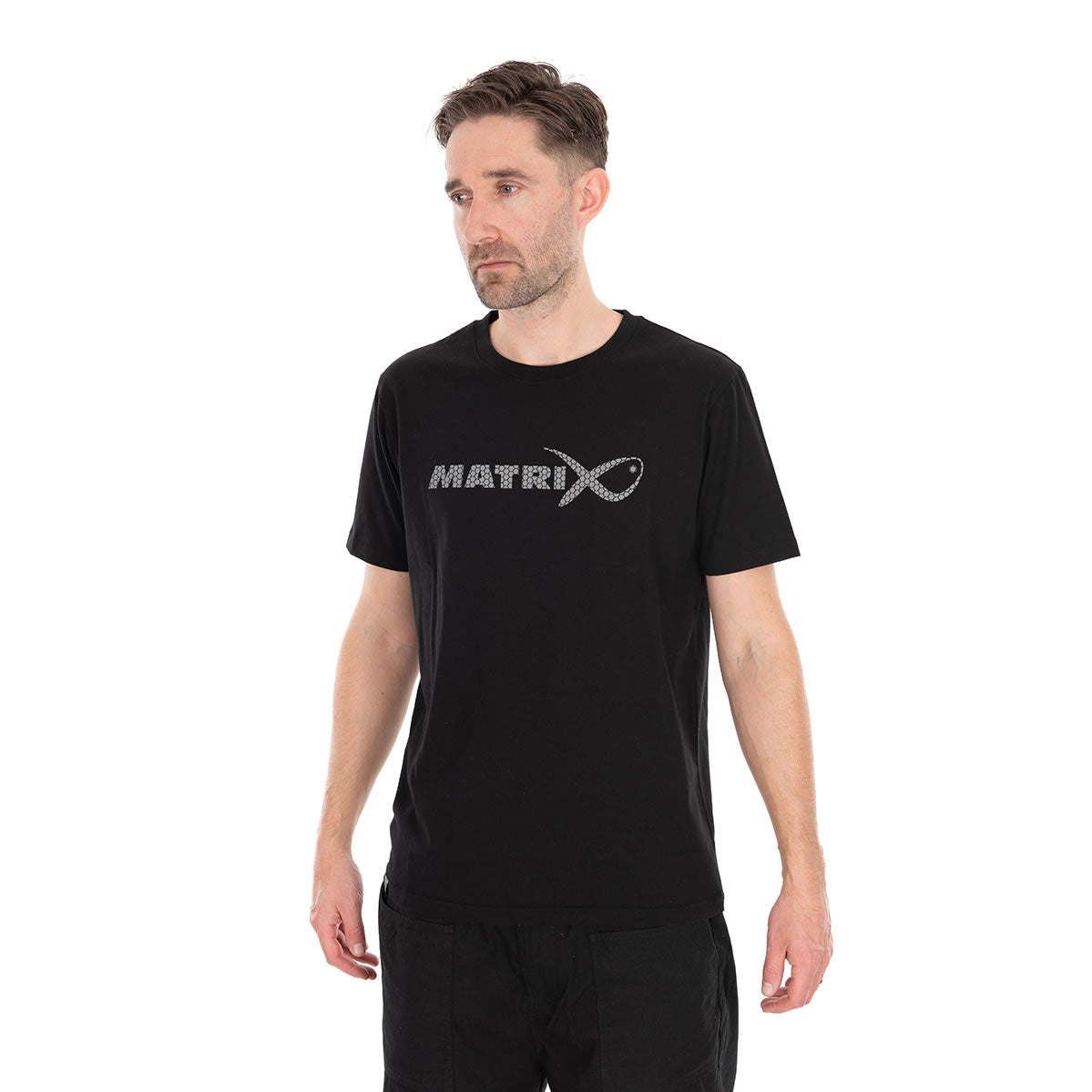 Tricou MATRIX Large Fade T-Shirt, Black/Grey