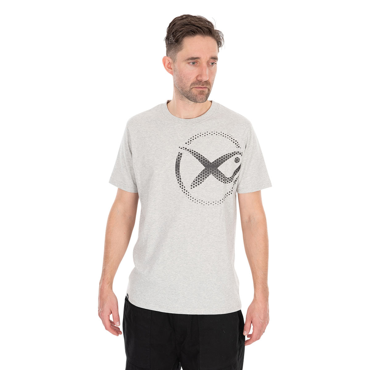 Tricou MATRIX Large Mesh Logo T-Shirt, Grey