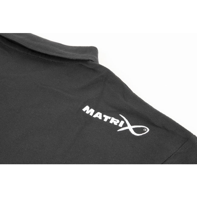 Tricou Matrix Polo Black Grey