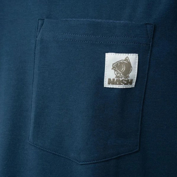 Tricou NASH Make It Happen Badge Pocket T Shirt - Navy Blue