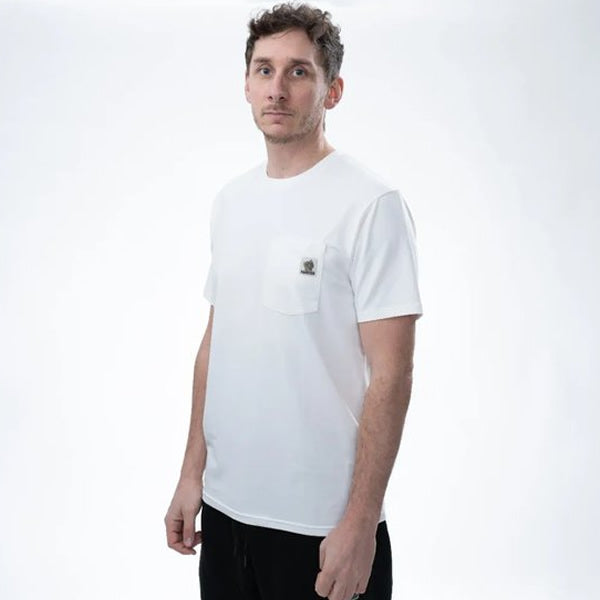 Tricou NASH Make It Happen Badge Pocket T Shirt Ecru